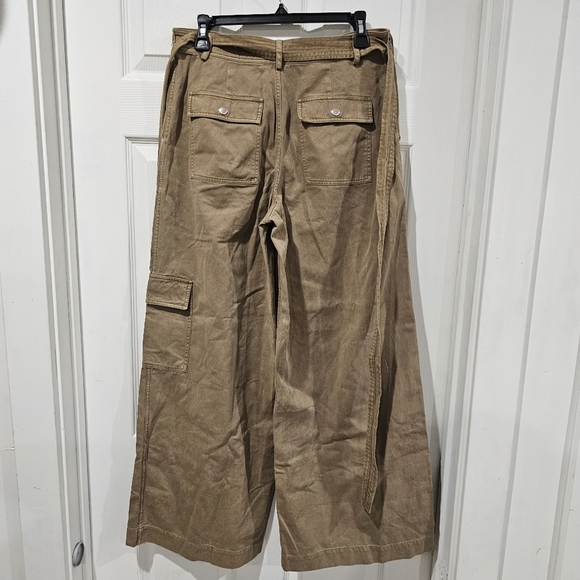 Staud Brayden belted cotton-twill wide-leg pants - Picture 5 of 7